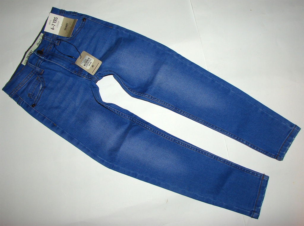 DENIM C&o SPODNIE RURKI STRECZ NOWE 116/122