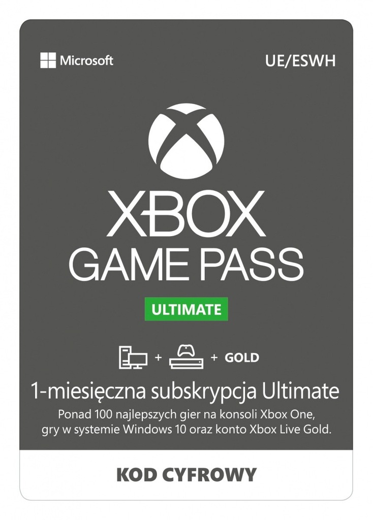 ESD Game Pass Ultimate Retail 1M EuroZone QHW