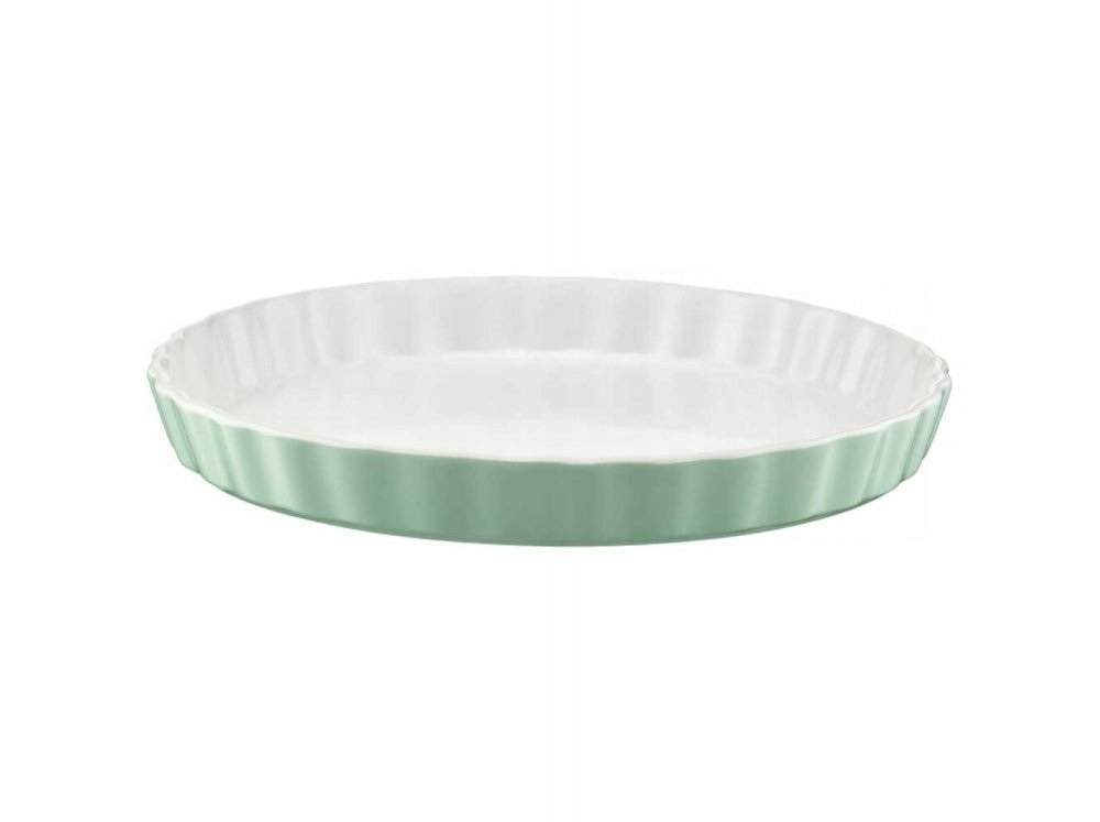 FORMA CERAMICZNA DO TARTY MIĘTOWA ZIELONA 24CM
