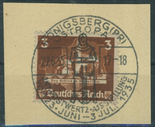 Niemcy Rzesza 3 pf. - Ostropa , Konigsberg 1935 r.