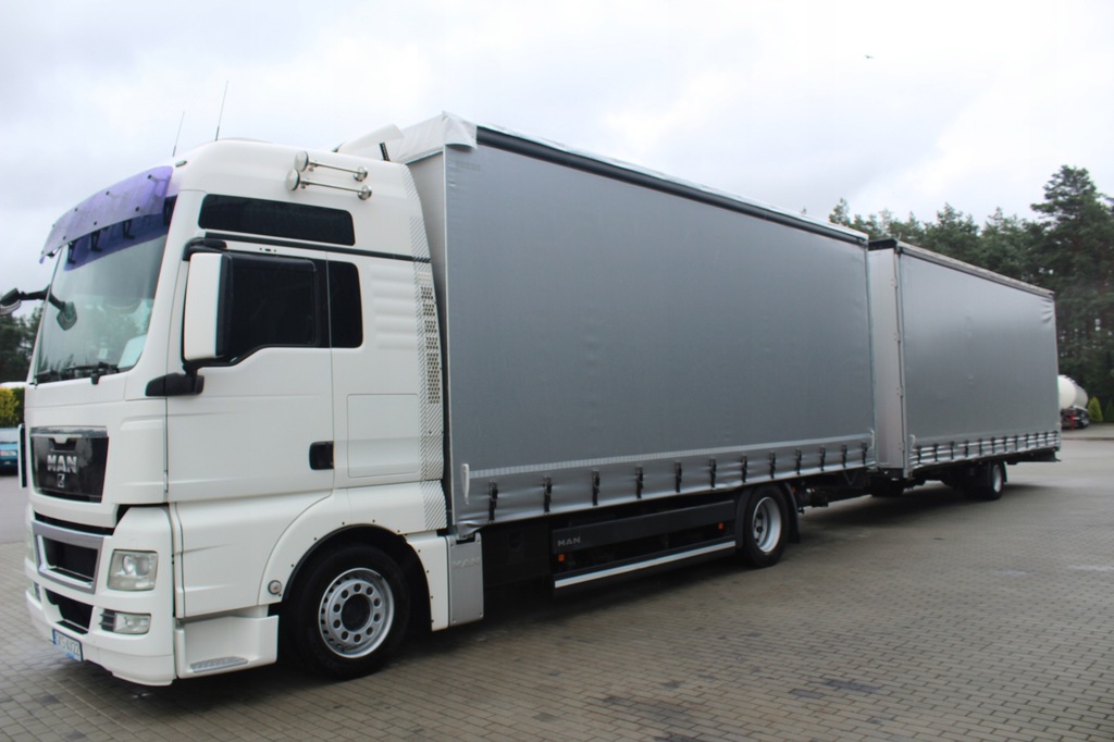 MAN TGX 18.400 TANDEM + PRZYCZEPA -1 OŚ 120M3