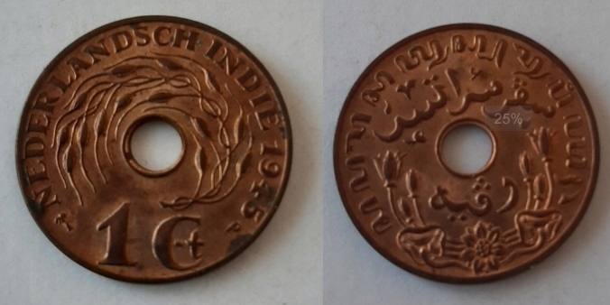 INDIE HOLENDERSKIE 1 cent 1945