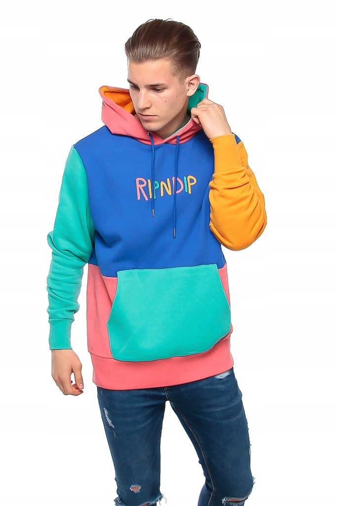 Bluza Kaptur Ripndip Color Block Multi Panel Xl 8034407765 Oficjalne Archiwum Allegro