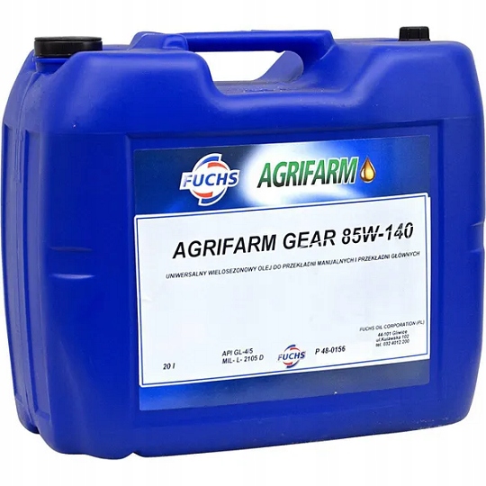 OLEJ AGRIFARM GEAR 85W140 FUCHS PRZEKŁADNIOWY