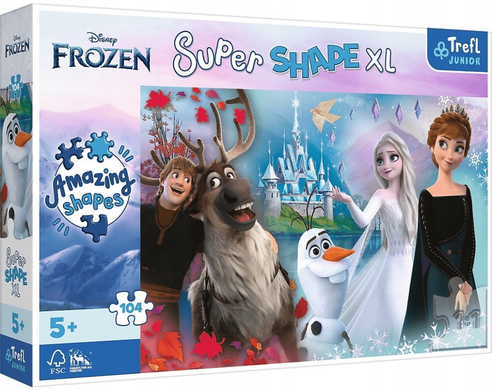 Puzzle 104 Super Shape XL Disney Frozen Trefl