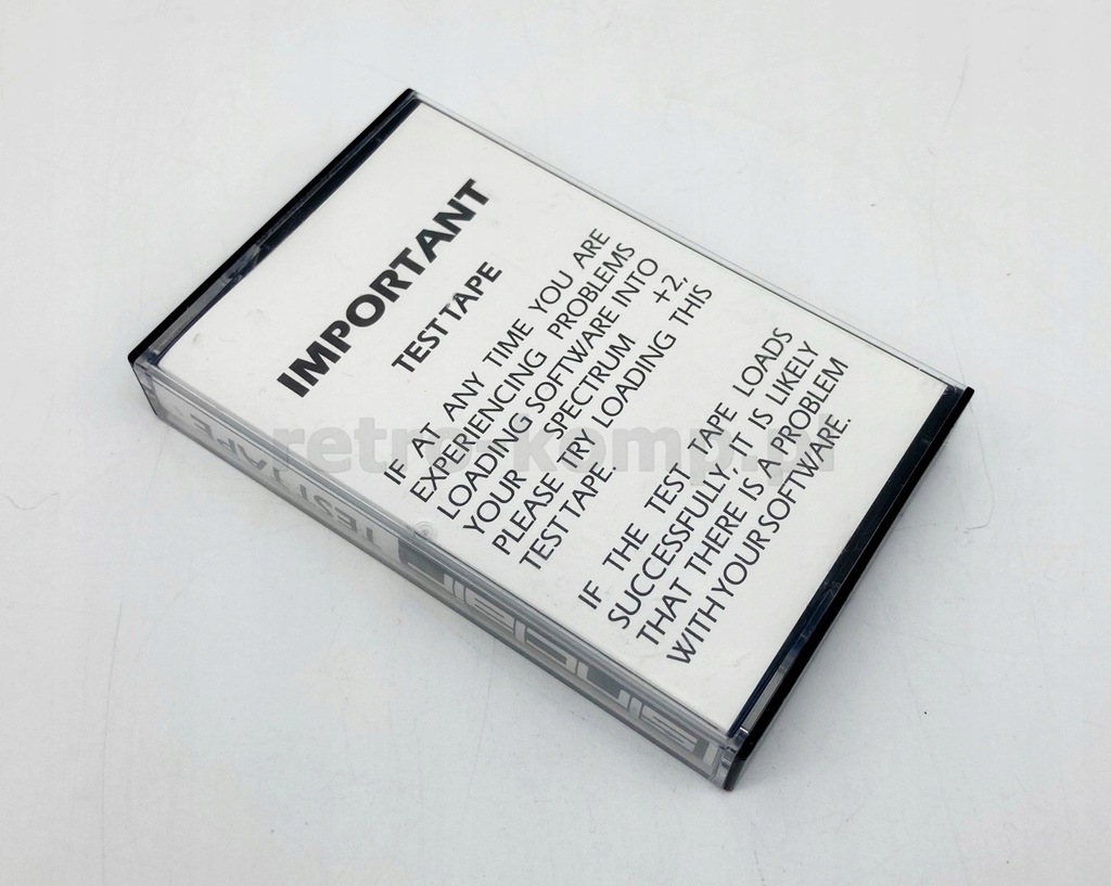 Important Test Tape Sinclair ZX SPECTRUM +2