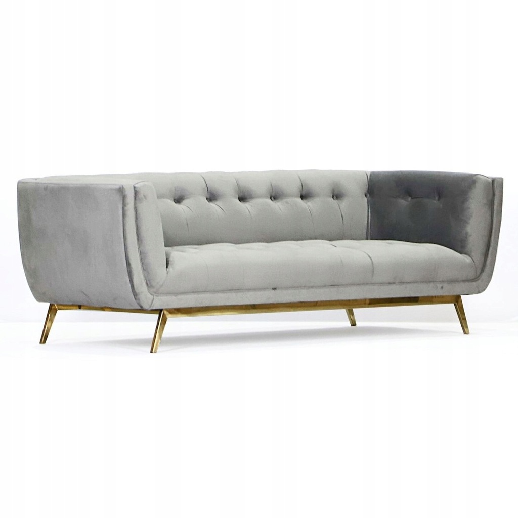 SOFA ECLESIO-JASNOSZARA 218x88x72cm MESSA