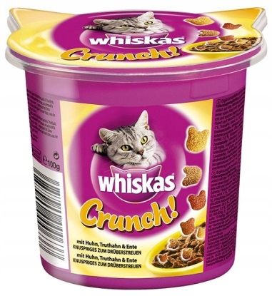 Whiskas Crunch Przysmak dla kota z drobiem 100g