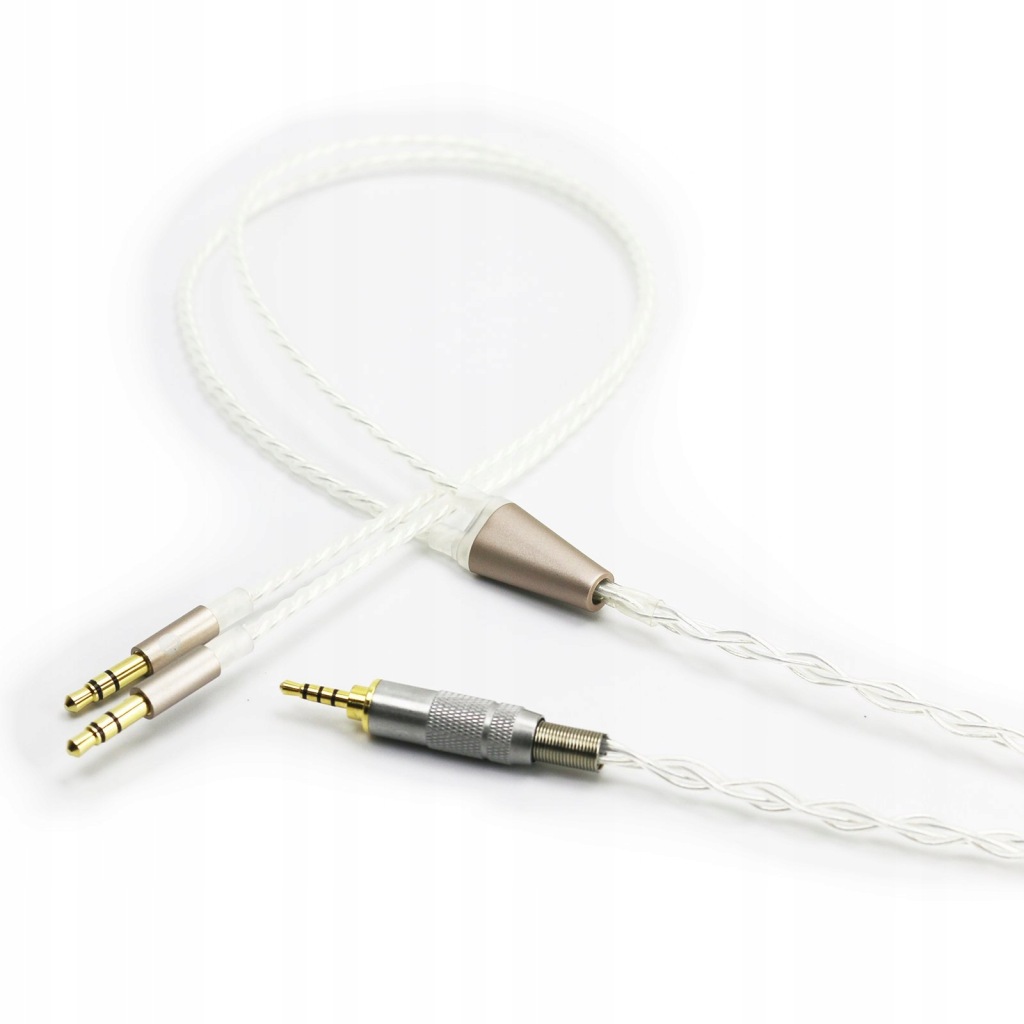 ZBALANSOWANY KABEL TRRS 2,5 MM DO PODWÓJNEJ WTYCZKI 3,5 MM