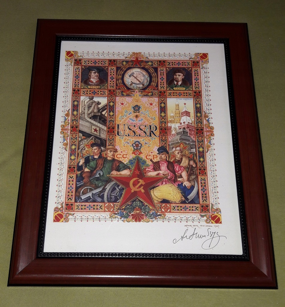 Artur SZYK oryginalna litografia U.S.S.R ___ 1947