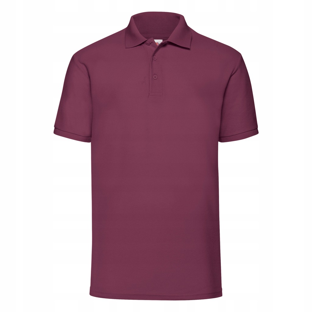KOSZULKA POLO FRUIT OF THE LOOM 65/35 BURGUND 4XL