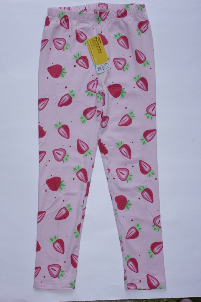 Getry legginsy w truskawki dla dziewczynki 98-104
