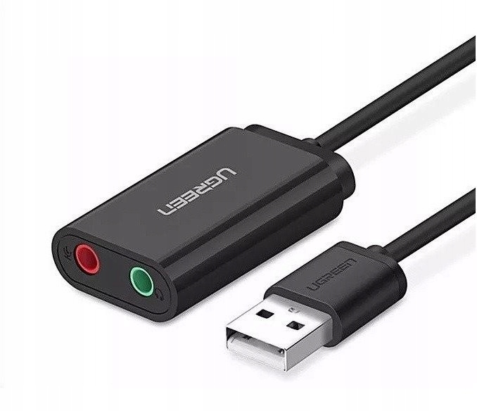 UGREEN Zewnętrzna karta dźwiękowa USB UGREEN 15cm