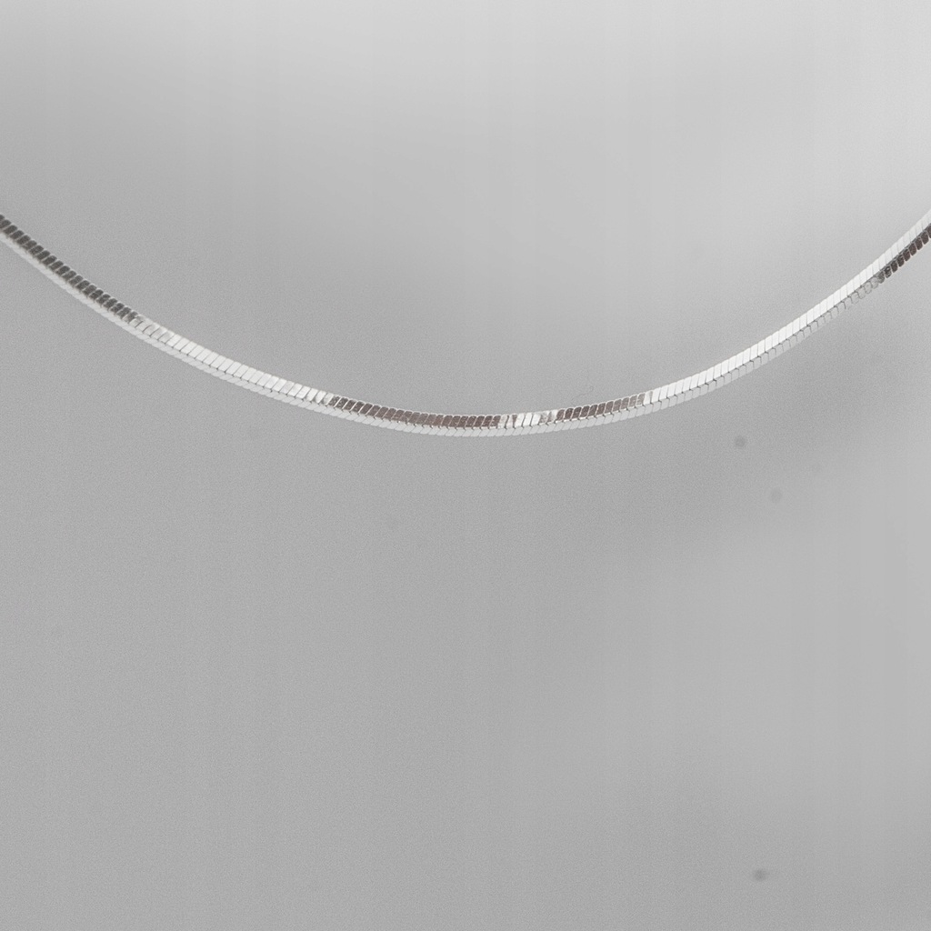 Srebrny łańcuszek żmijka czterokątna 1 mm 40 cm srebro 925