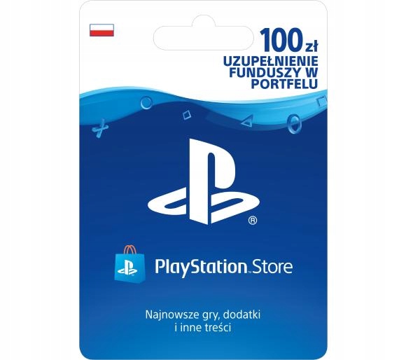 PlayStation 100 zł PSN Network Store Kod PS4 PS5