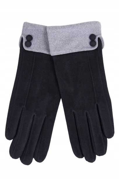 Rękawiczki damskie RES-0153K 24 cm czarne