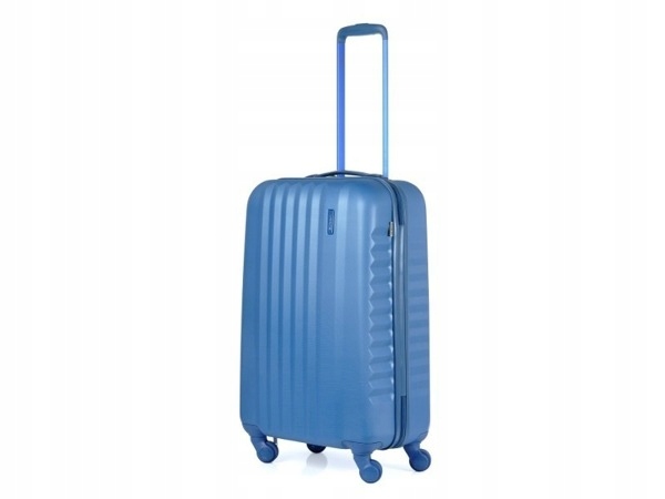 Średnia walizka MARCH niebieska RIBBON BICOLOR