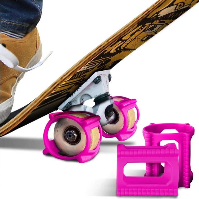 4SZT GUMOWE NAKŁADKI NA KÓŁKA DESKOROLKI TRAINER