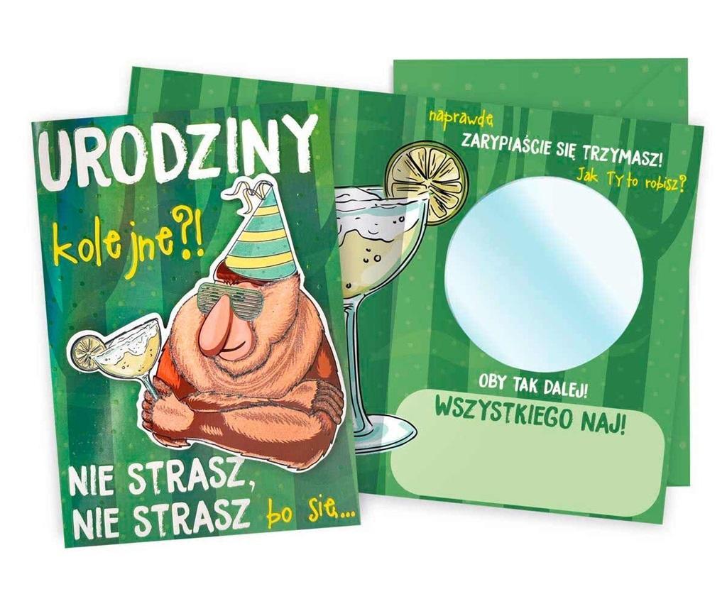 KARNET B6 URODZINY MĘSKIE LUSTERKO