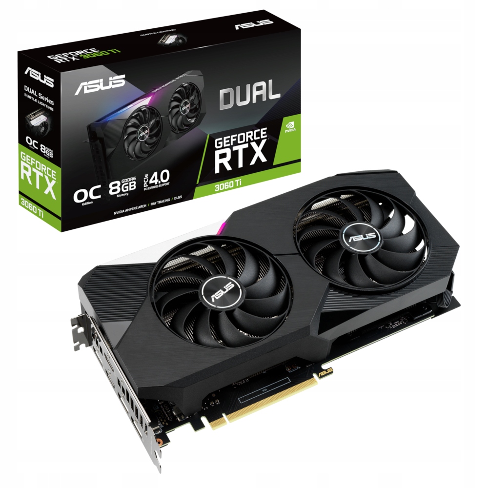 Купить ASUS Dual GeForce RTX 3060 Ti V2 OC edition 8 ГБ: отзывы, фото, характеристики в интерне-магазине Aredi.ru