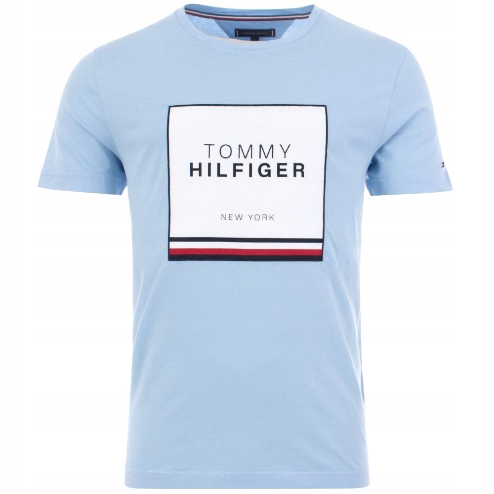 TOMMY HILFIGER T-SHIRT CORP APPLIQUE TEE BLUE XXL