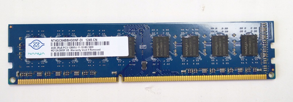 Pamięć ram NT4GC64B8HG0NF-DI DDR3 PC3 4GB NANYA