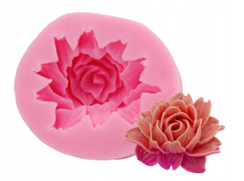 SILIKONOWA 3D FORMA DEKORACJA ŚWIECA RÓŻA FOREMKA