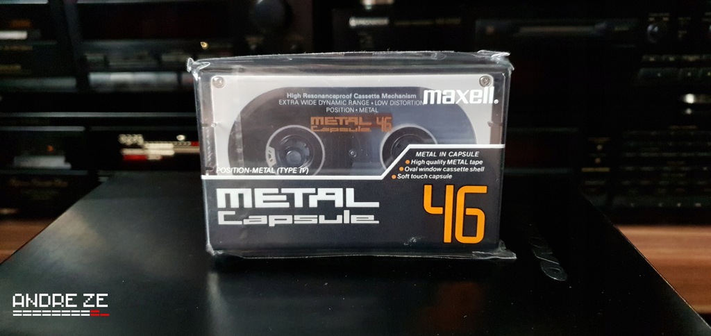 Maxell Metal Capsule 46 z Japonii, rok 1990-91.