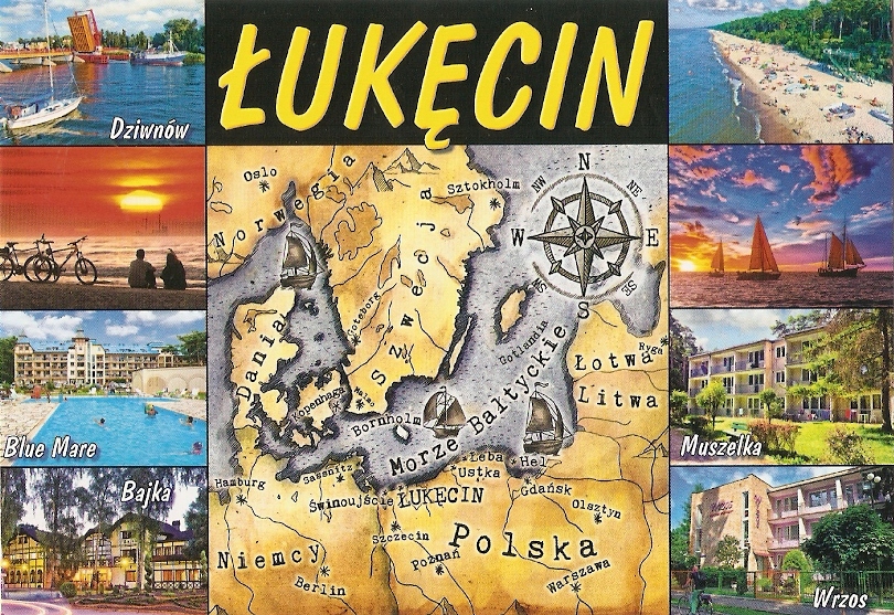 ŁUKĘCIN - MAPA + OŚRODEK WCZASÓW - 2019R