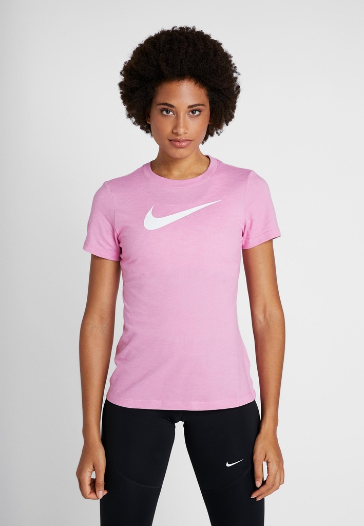 I5S301*NIKE T-SHIRT DAMSKI RÓŻOWY Z LOGO S S01