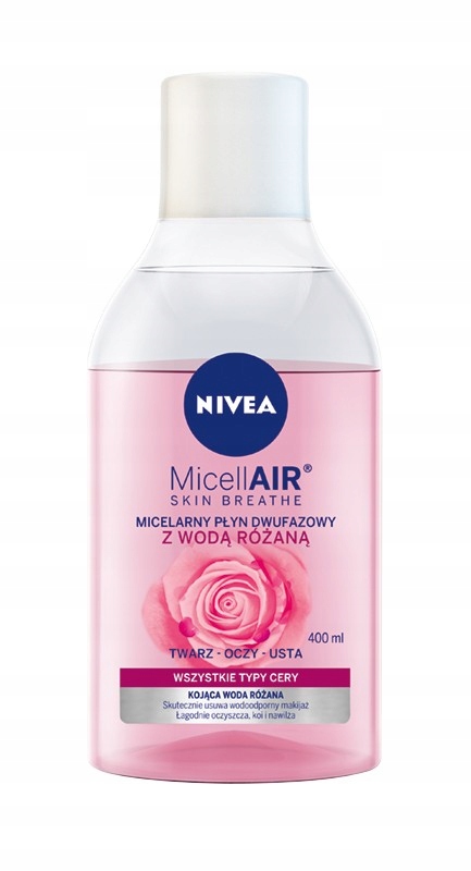 Nivea Micelarny Płyn dwufazowy z Wodą Różaną 400ml