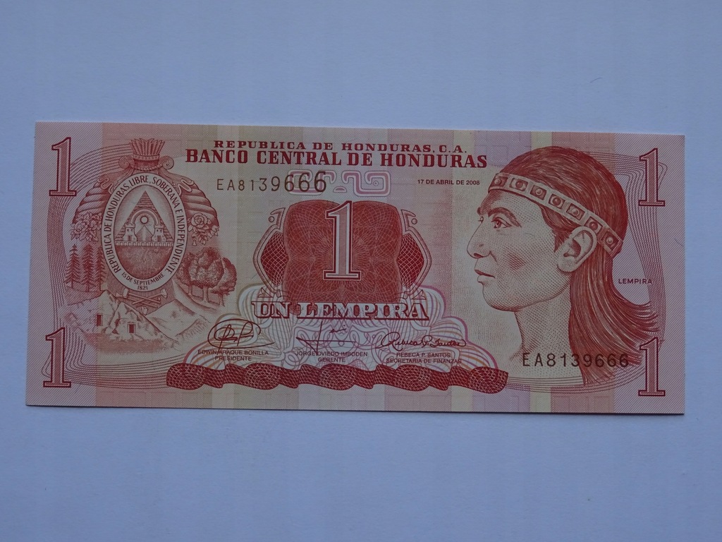 Honduras 1 lempira 2008 -C245