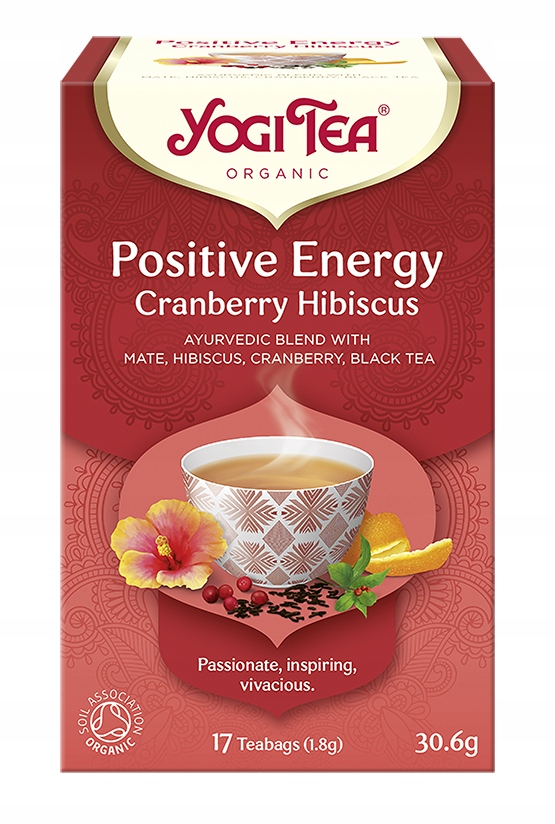 Herbata POZYTYWNA ENERGIA ŻURAWINA - HIBISKUS BIO