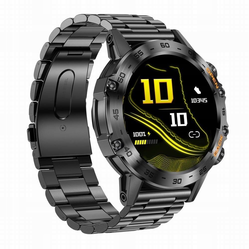 SMARTWATCH MĘSKI SMARTBAND WIELOFUNKCYJNY LUKSUSOWY GRAVITY CZARNY SMART