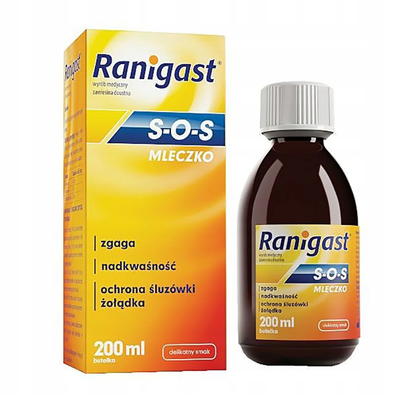 Ranigast Mleczko S.O.S. niweluje refluks - 200 ml