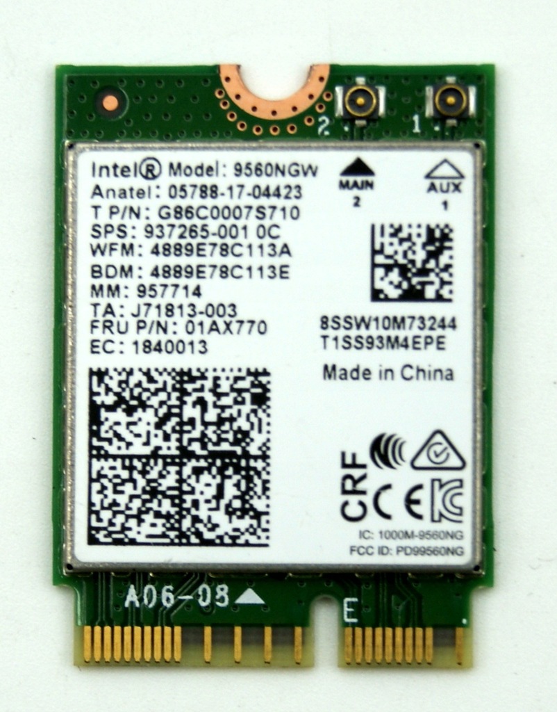 Karta WiFi Wireless Card 9560AC, 9560NGW,AC 9560,