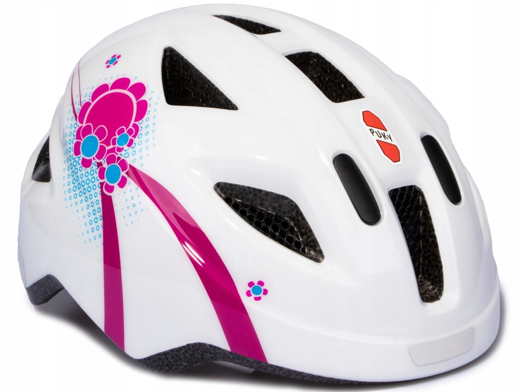 Kask PUKY PH 8 S/M biały / różowy 9593 dla dzieci