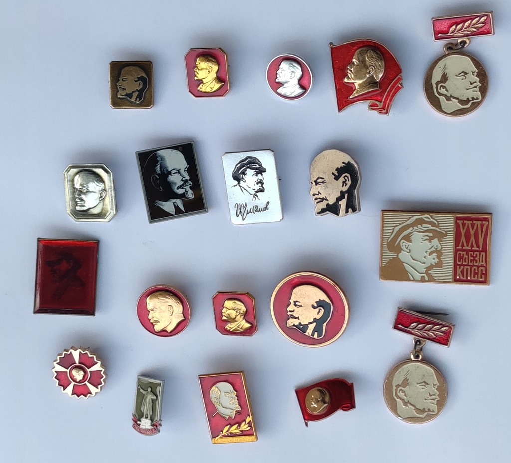 Odznaki 19 sztuk Lenin Lenina ZSRR CCCP Przypinka