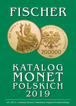 Katalog Monet Polskich + Banknotów 2019r -Fischer