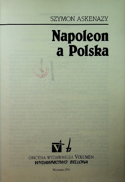 Szymon Askenazy Napoleon a Polska 12244458060 oficjalne archiwum