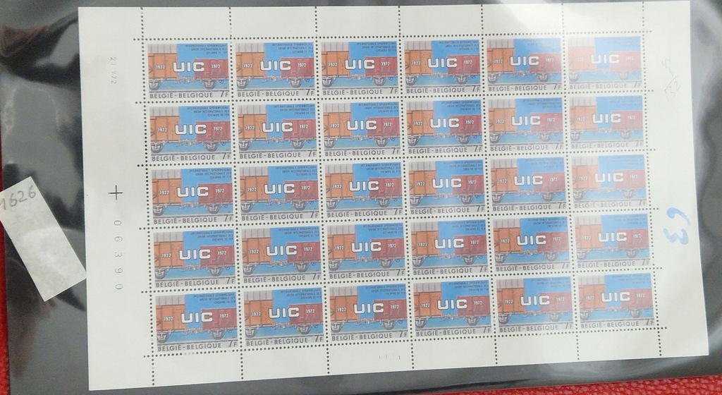 #63 ARKUSZ BELGIA CZYSTY