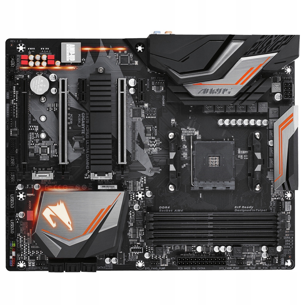 Купить Материнская плата Gigabyte X470 Aorus Ultra Gaming AM4: отзывы, фото, характеристики в интерне-магазине Aredi.ru