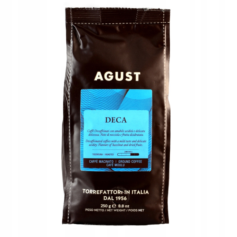 kawa Agust DECA bezkofeinowa 250g mielona