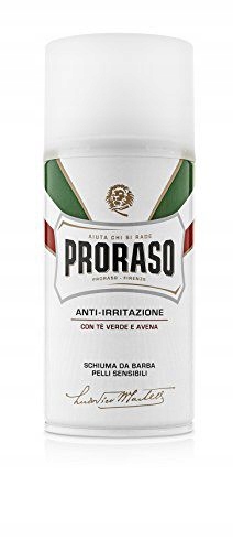 PRORASO SHAVING FOAM FOR SENSITIVE SKIN WITH GREEN TEA WHITE (SHAVING FOAM)