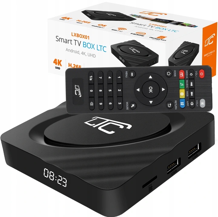 SMART TV BOX LTC, ANDROID, 4K, UHD + BLUETOOTH 12075901391 oficjalne archiwum Allegro