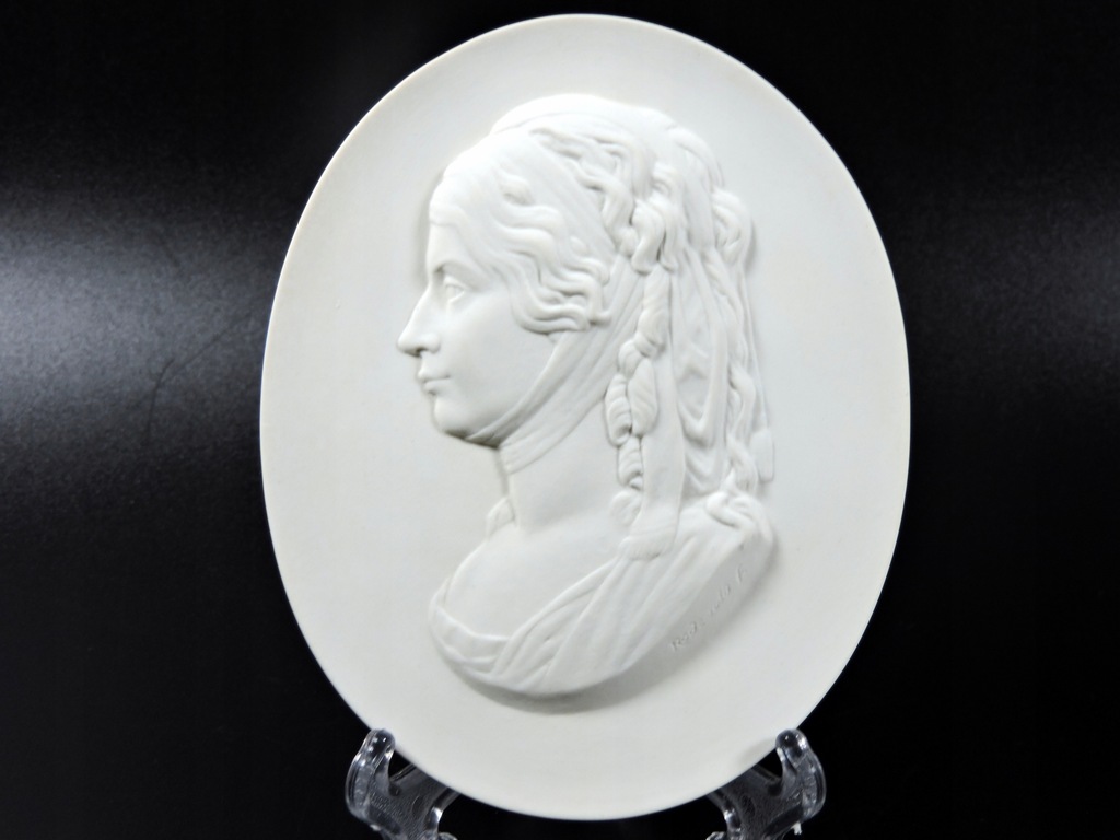 Medalion portret dama księżniczka Miśnia Meissen