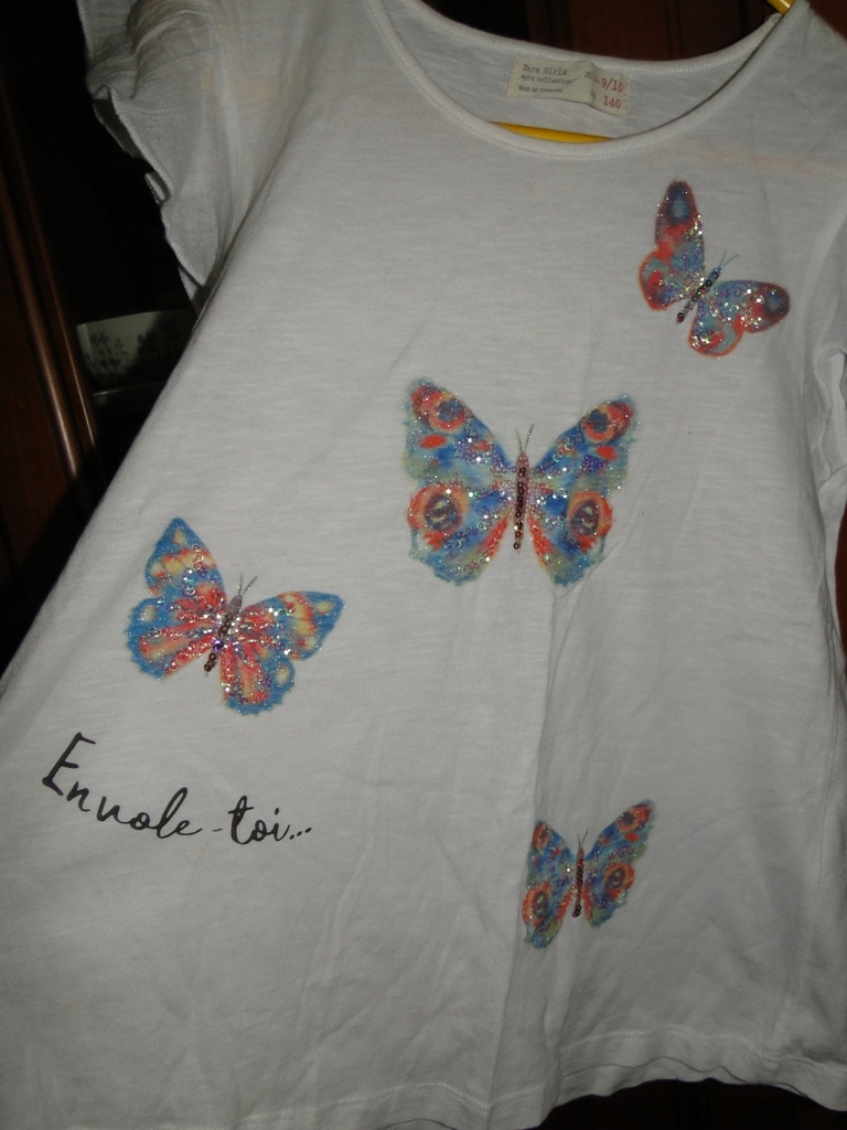 ZARA Śliczna bluzka dla dziewczynki motyle