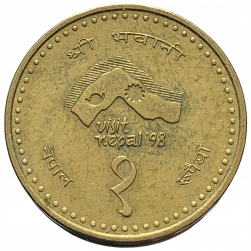 35974. Nepal - 1 rupia - 1997r.