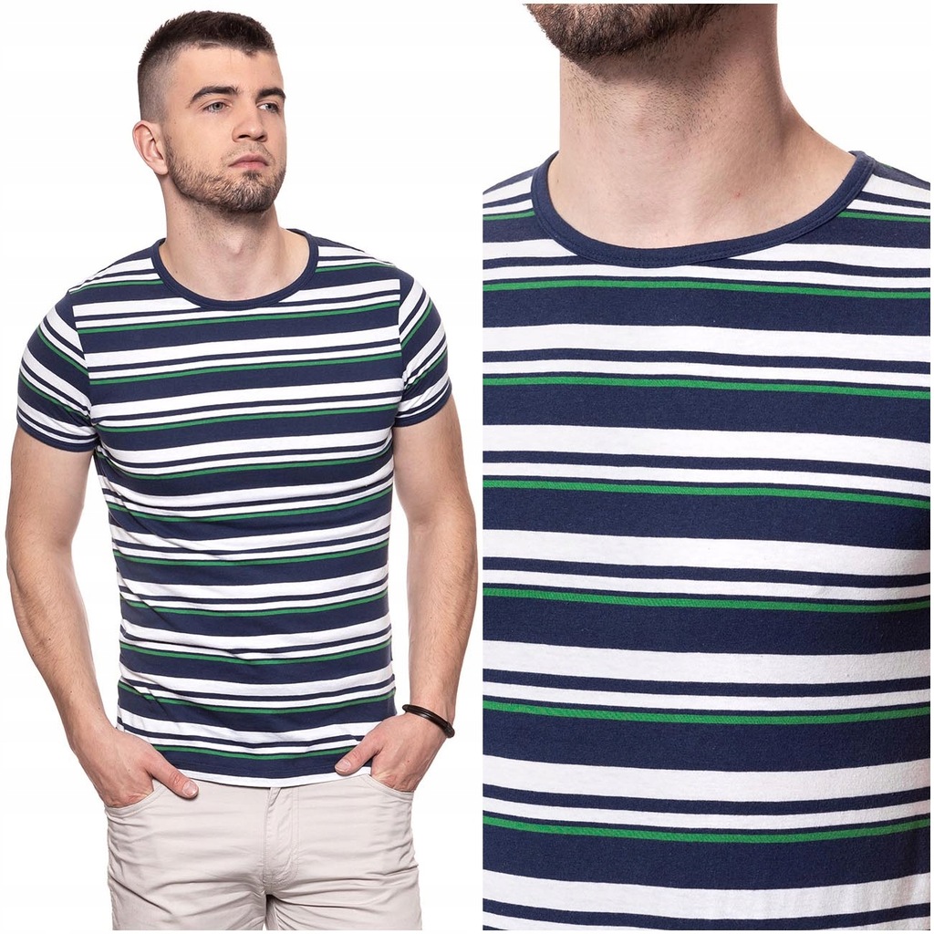 WRANGLER STRIPE TEE MĘSKA KOSZULKA T-SHIRT __ S