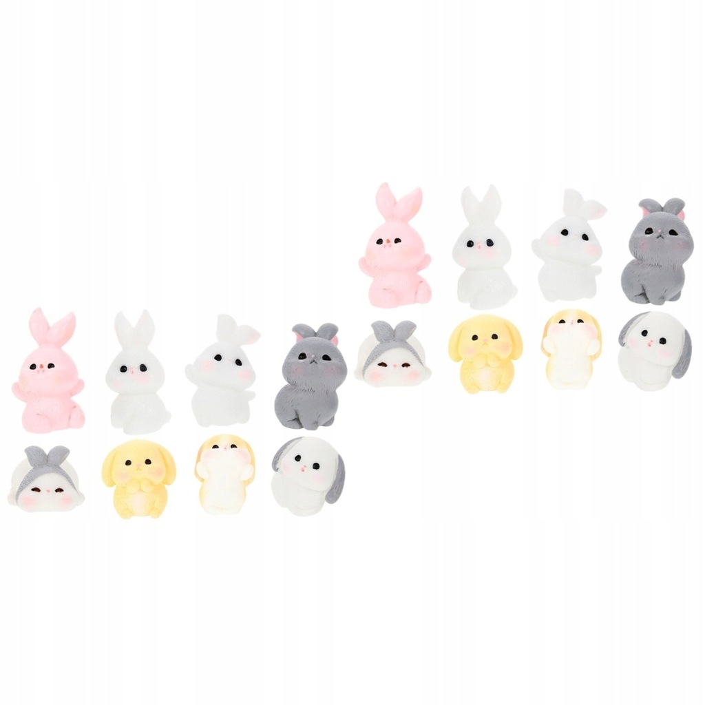 MINI RABBIT FIGURINES RESIN BUNNY ANIMALS TOY
